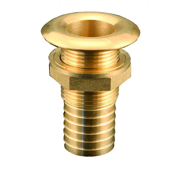 Laiton poli à travers la coque - 1 x 70mm, Pour le diamètre du tuyau, mm: 30, Fil de discussion: 1"