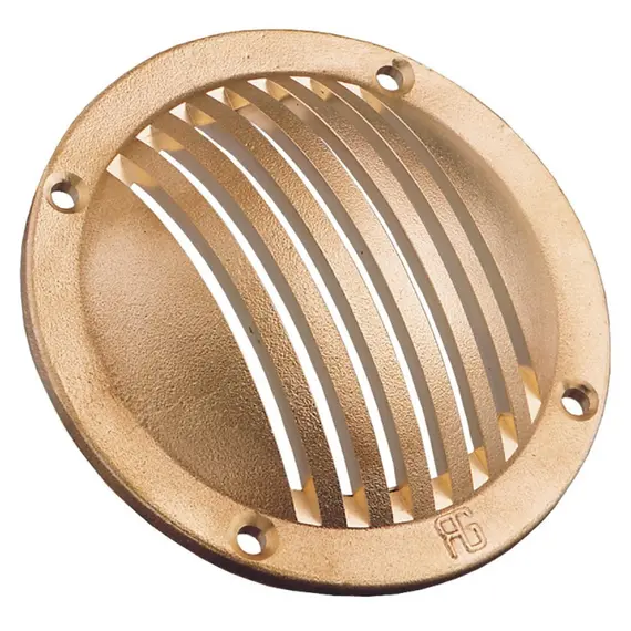 Brass Slotted Round Scoop - 80mm, Outer diameter, mm: 80