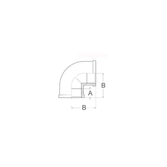 Bronze Elbow 90° F-F - 1"1/2, Thread: F1"1/2, 2 image Bronze Elbow 90° F-F - 1"1/2, Thread: F1"1/2, 2 image