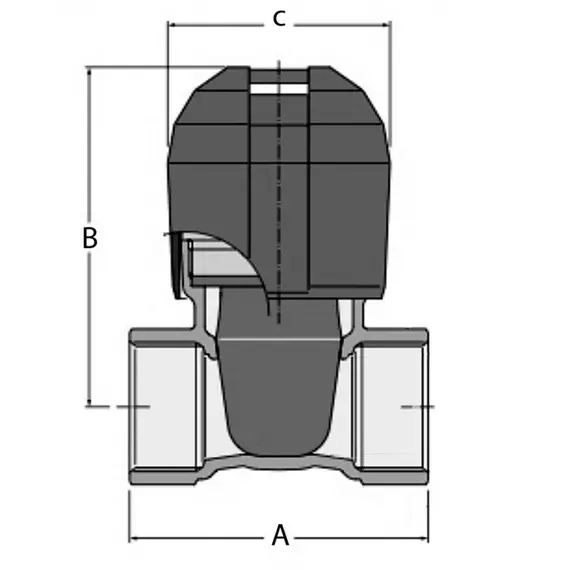 Safety Intake Bronze Valve - 1"1/2, Thread: F1"1/2, 2 image