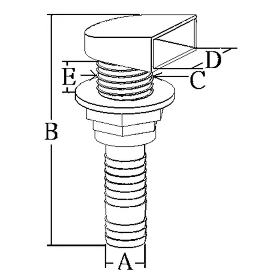 Raccord de peau en PVC - Ø19/25mm, Pour le diamètre du tuyau, mm: 19-25, 2 image