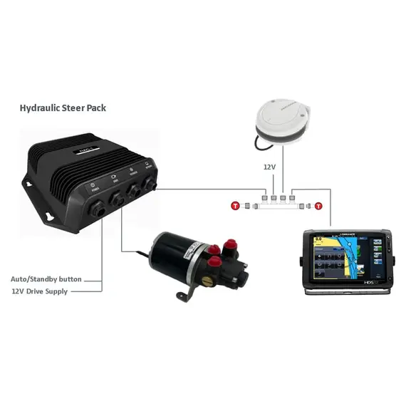 Pack hydraulique pilote hors-bord avec Precision 9, 2 image