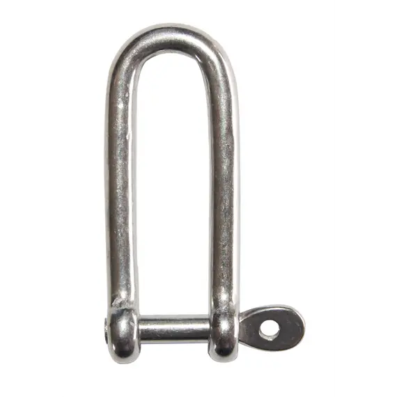 Long D Shackle Captive Pin diameter 4mm, Diameter, mm: 4