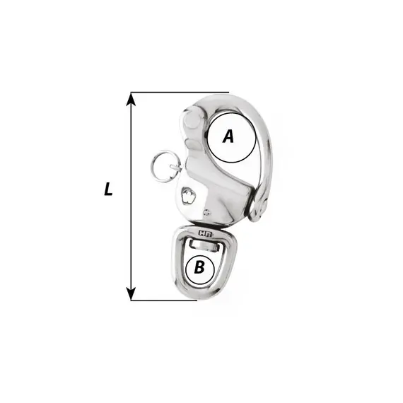 Carabiner for Spinnaker - 90mm, Length, mm: 90, 2 image Carabiner for Spinnaker - 90mm, Length, mm: 90, 2 image