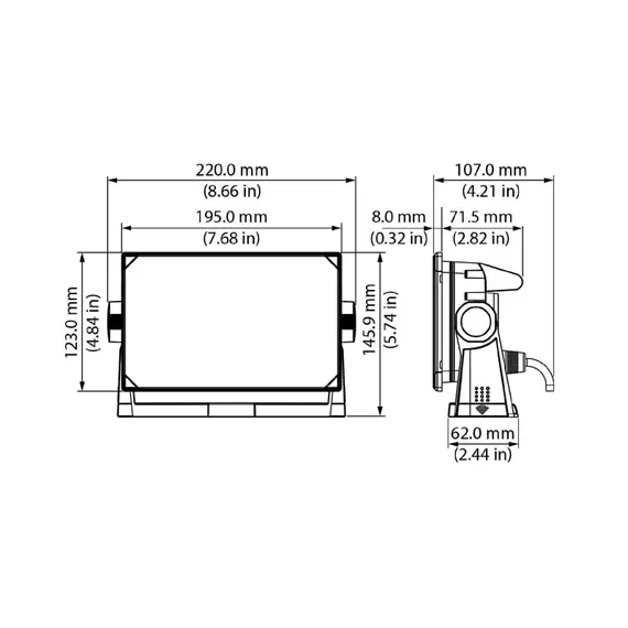 NSX 3007 with HDI Skimmer Transducer, Display size, inch: 7, 9 image NSX 3007 with HDI Skimmer Transducer, Display size, inch: 7, 9 image