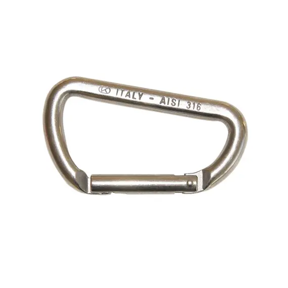 AISI 316 Asymmetric Kong Carabiner - diameter 8mm, Diameter, mm: 8