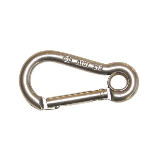 AISI 316 Kong Carabiner with Eye - diameter 11mm, Diameter, mm: 11