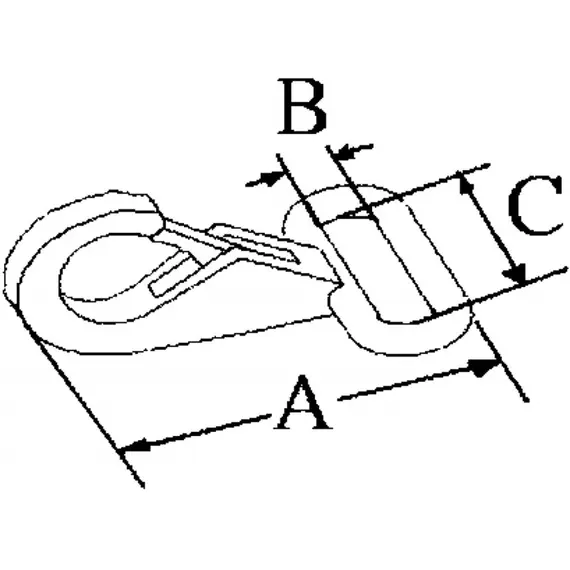 Webbing Snap Hook, 2 image Webbing Snap Hook, 2 image