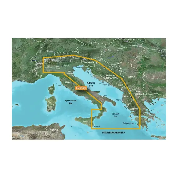 BlueChart g3 Vision - VEU014R - Adriatic Sea Charts