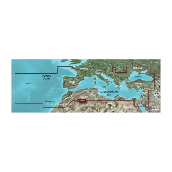 BlueChart g3 Vision - VEU723L - Southern Europe Charts