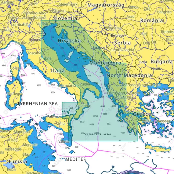 C-MAP 4D - Adriatic and Ionian Seas