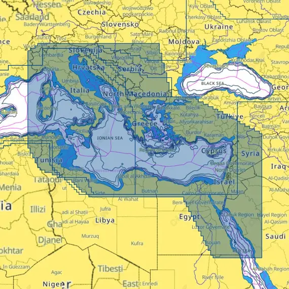C-MAP DISCOVER X - East Mediterranean