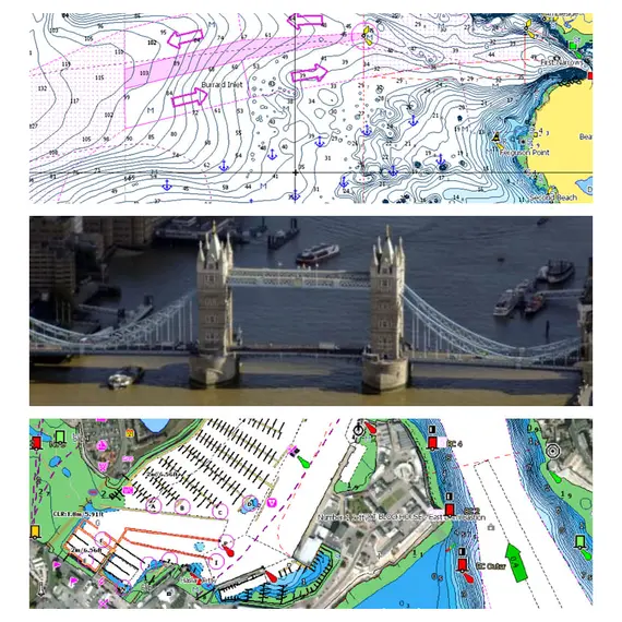 C-MAP REVEAL - South-West European Coasts, 3 image C-MAP REVEAL - South-West European Coasts, 3 image