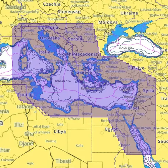 C-MAP REVEAL X - Méditerranée orientale