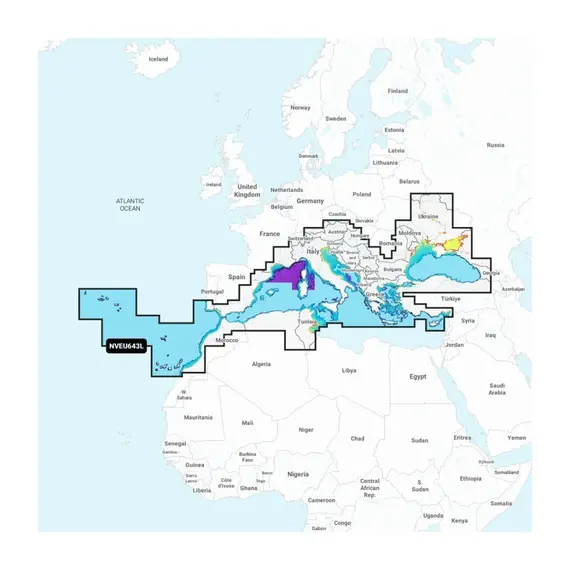 Garmin Navionics Vision+ - NVEU643L - Mediterranean & Black Sea Charts