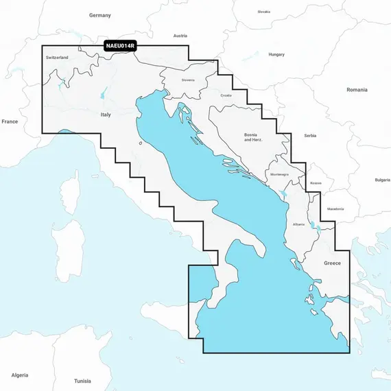 Navionics+ Italy, Adriatic Sea Charts