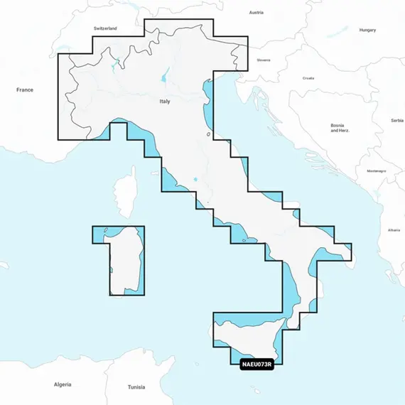 Navionics+ Italy, Lakes and Rivers Charts