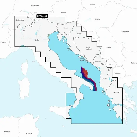 Platinum+ Italie, Cartes de la mer Adriatique