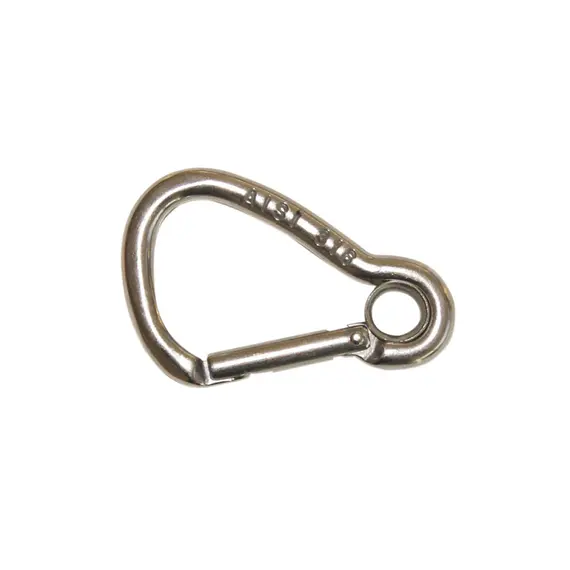 AISI 316 Mousqueton Asymétrique Kong avec Œil - diamètre 10mm, Diamètre, mm: 10