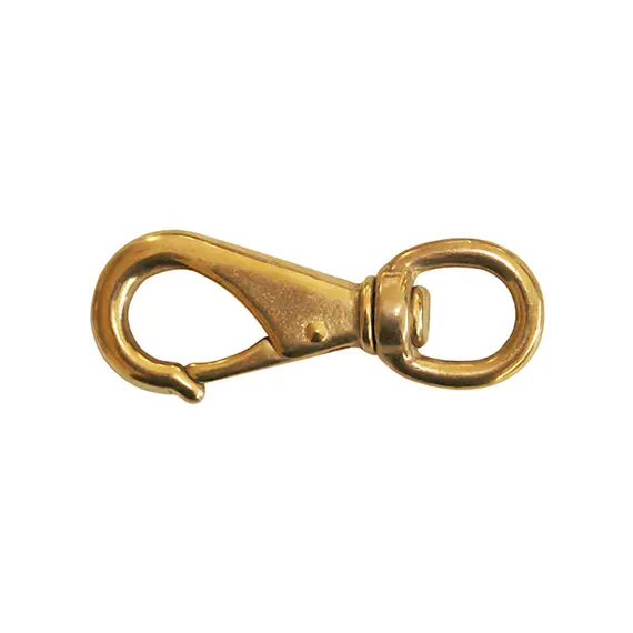 Mousqueton Kong en laiton avec œil pivotant - 94mm, Longueur, mm: 94