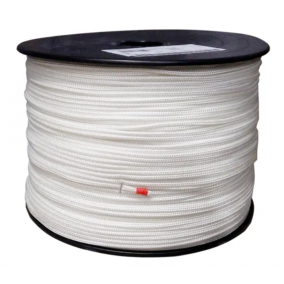 Tresse H.T. blanche diamètre 4mm