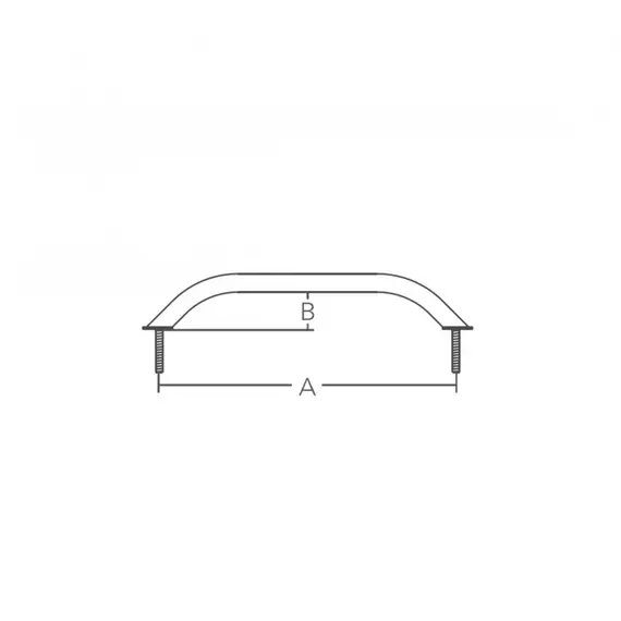 Poignée en inox - 458x38mm, Longueur, mm: 458, 2 image Poignée en inox - 458x38mm, Longueur, mm: 458, 2 image