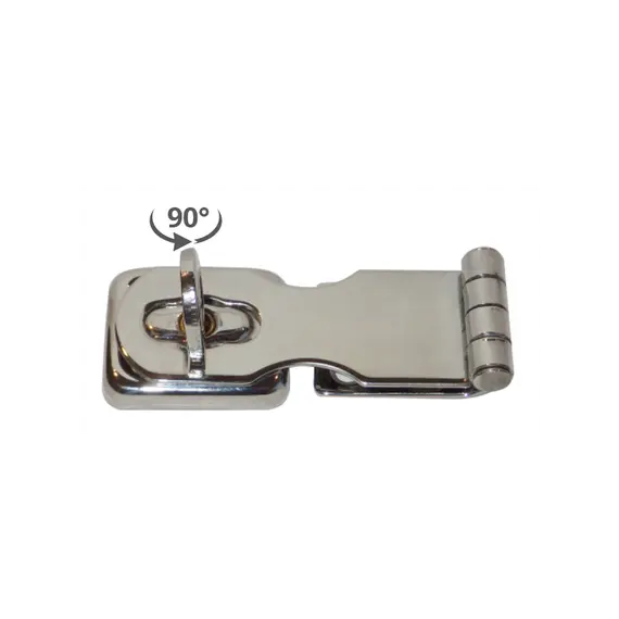 Hasp and Staple with swivel eye for padlock, 2 image Hasp and Staple with swivel eye for padlock, 2 image