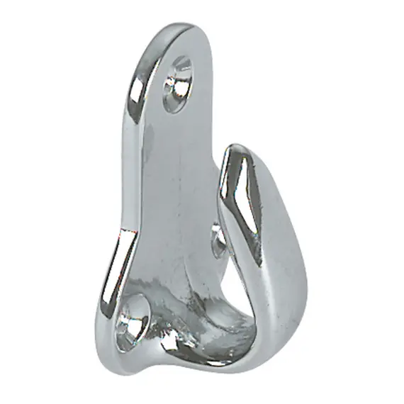 Chromed brass hook