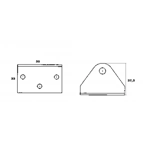 Support angulaire avec point d'attache avant, 2 image Support angulaire avec point d'attache avant, 2 image