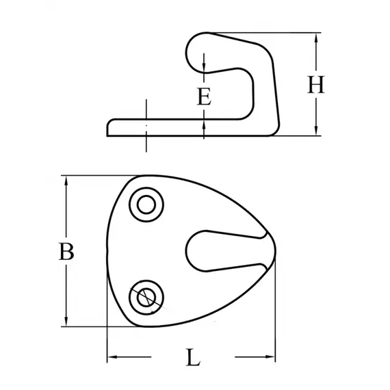 Inox hook, 3 image Inox hook, 3 image