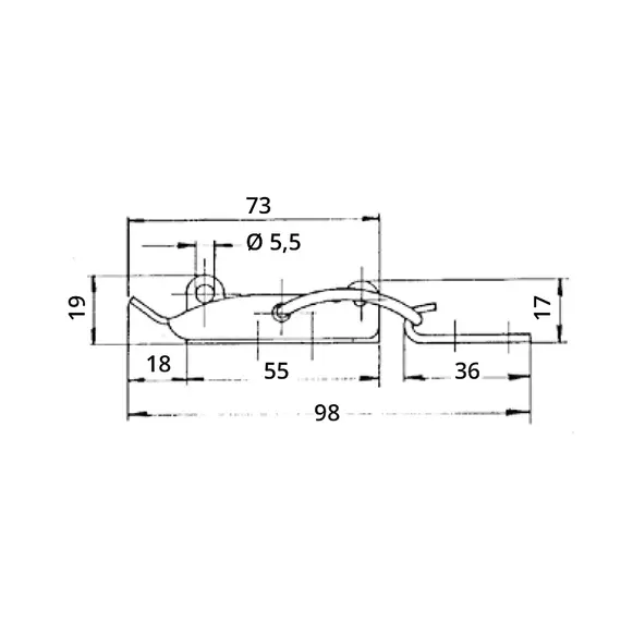 Attache rapide avec œillet de cadenas, 2 image Attache rapide avec œillet de cadenas, 2 image