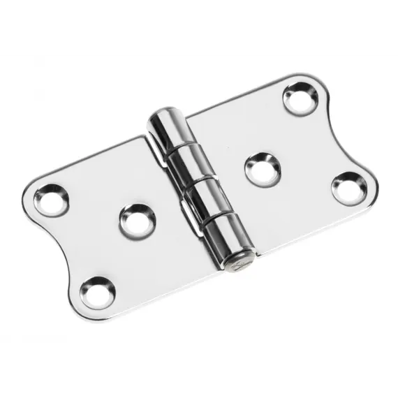 Mirror polished S.S. hinge - 78x40mm