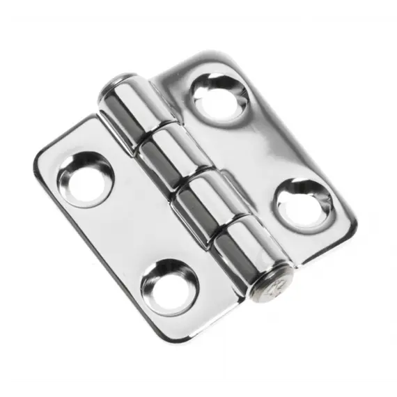 Charnière centrale en acier inoxydable poli miroir - 40x38mm, Modèle: Central