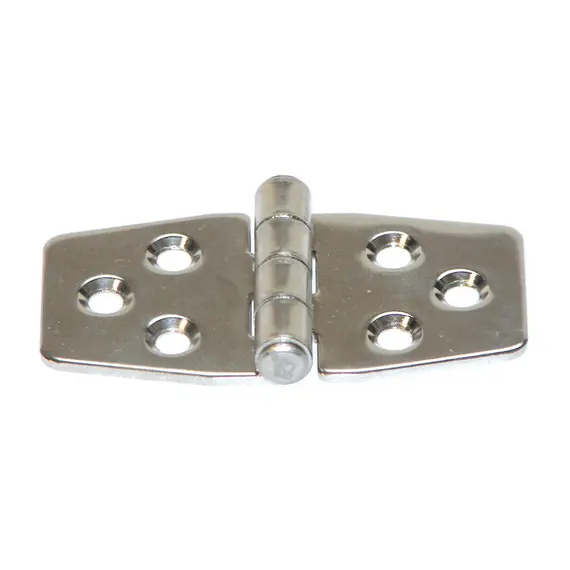 Mirror Polished S.S. Hinge - 76x40mm, Model: Standart
