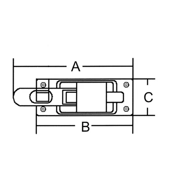 Attache rapide avec œillet de cadenas, 2 image Attache rapide avec œillet de cadenas, 2 image