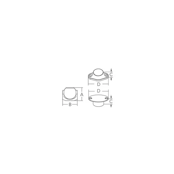 AISI 316 door catch, 2 image AISI 316 door catch, 2 image