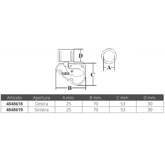 Plastic Fastener - Left, Model: Left, 3 image Plastic Fastener - Left, Model: Left, 3 image