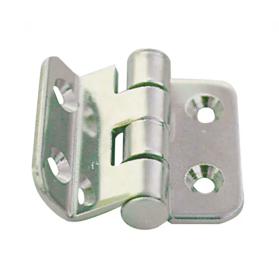 Mirror polished S.S. Offset hinge - 35x37mm