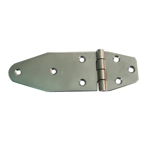 Charnière en acier inoxydable poli miroir - 125x40mm
