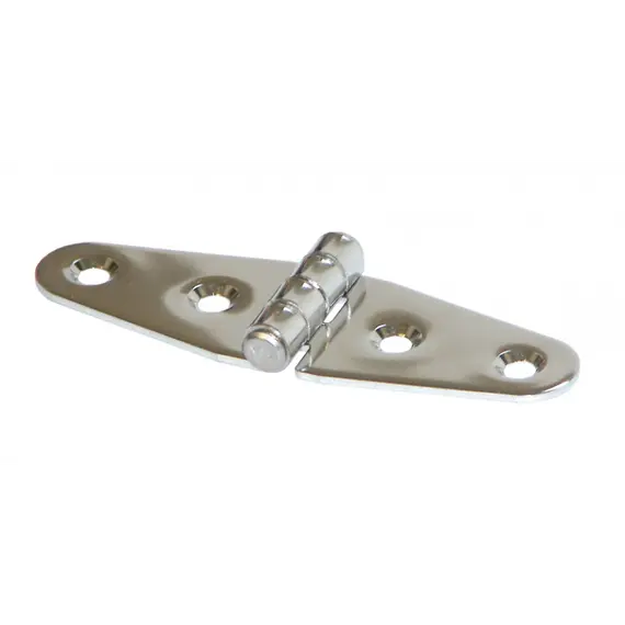 Charnière en acier inoxydable poli miroir - 100x30mm