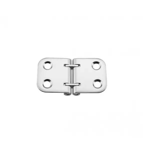 Mirror polished S.S. hinge - 72x40mm