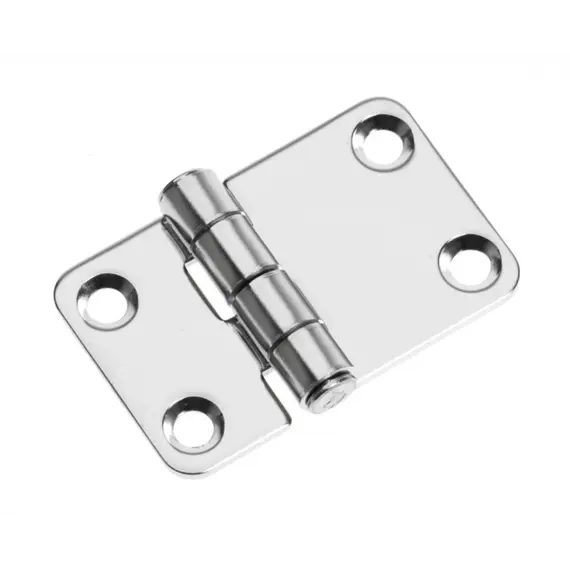 Mirror polished S.S. hinge - 58x37mm