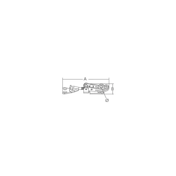 Fermoir de porte anti-bruit réglable - 150-163mm, Longueur, mm: 150-163, 2 image Fermoir de porte anti-bruit réglable - 150-163mm, Longueur, mm: 150-163, 2 image