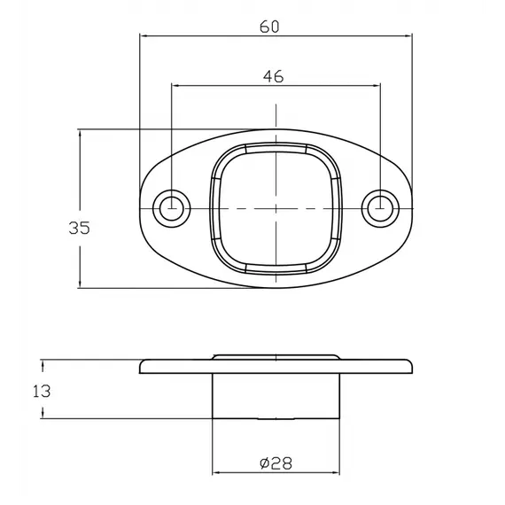 Inox 316 Door Stopper - South Pole, Model: South, 3 image Inox 316 Door Stopper - South Pole, Model: South, 3 image
