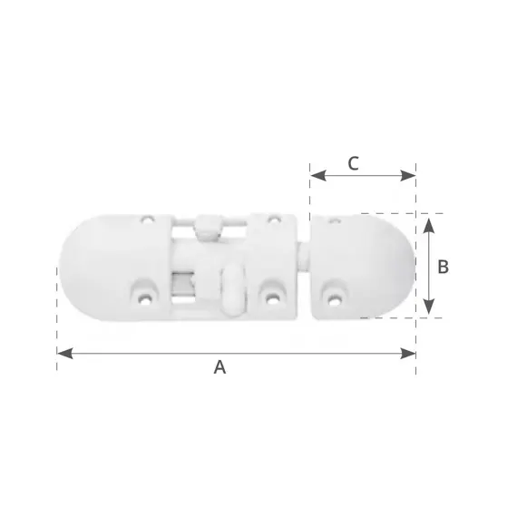 Boulon de barillet en nylon, 2 image Boulon de barillet en nylon, 2 image