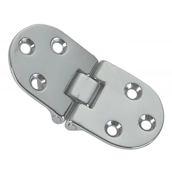 Hinge in chromed brass - 80x30mm