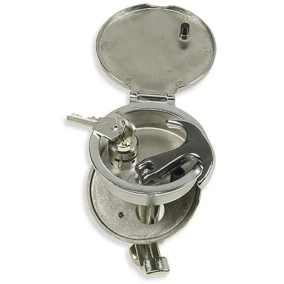 Verrou de trappe à encastrer avec clé - diamètre 68mm, Modèle: With key