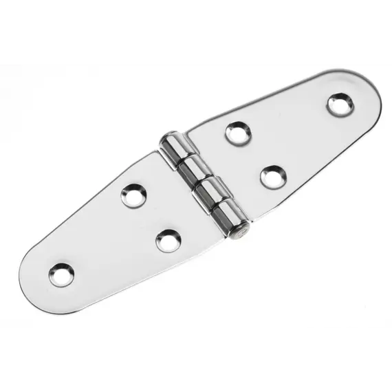 Charnière en acier inoxydable poli miroir - 140x40mm, Modèle: Standart