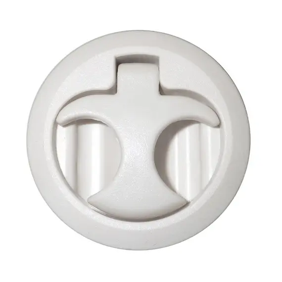 Loquet de trappe en nylon blanc de diamètre 61mm