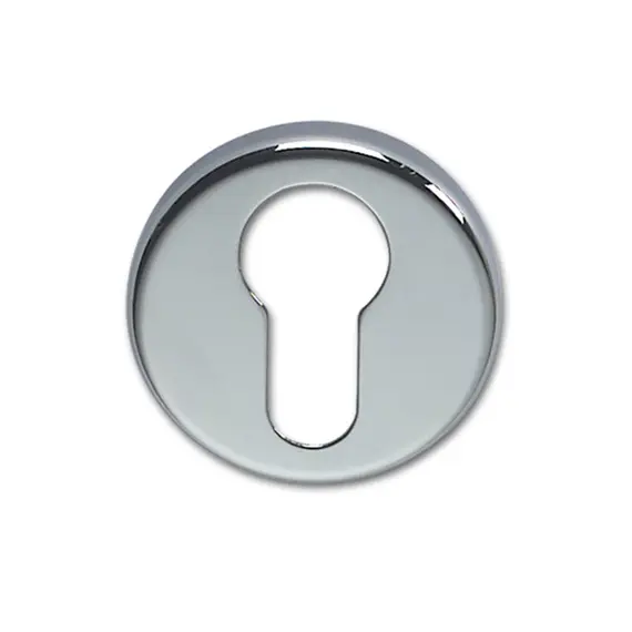 Chromed Brass Round Escutcheon - diameter 48mm